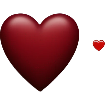 dark red heart emoji