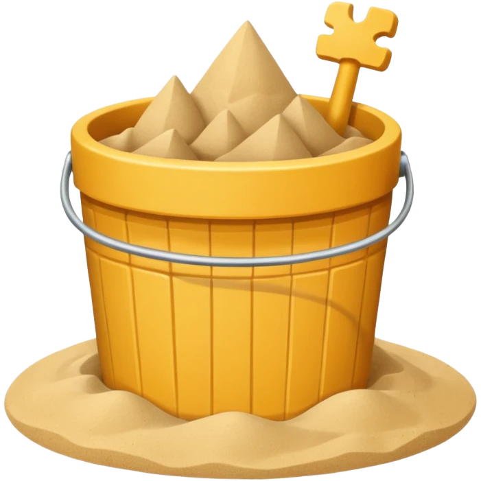 sand castle, Bucket-shaped castle emoji