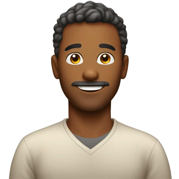 a cute dad with something that makes him happy emoji