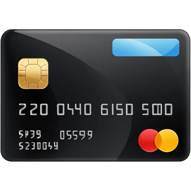 black credit card, no text, no numbers emoji