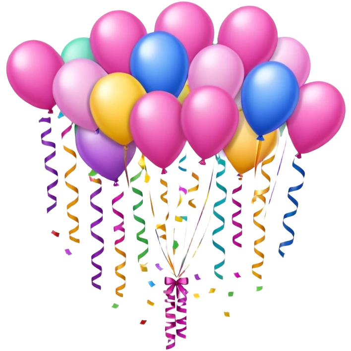 Girlie birthday decorations emoji