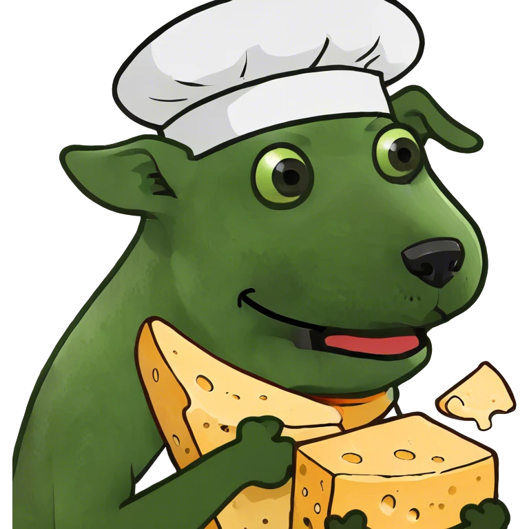 Dog eating cheese  emoji
