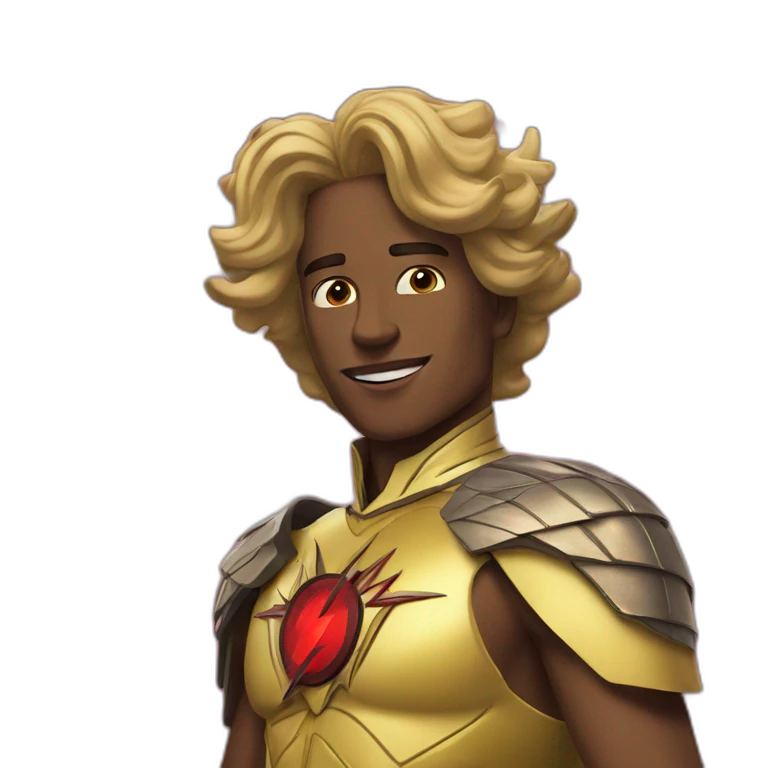 Flash man queen emoji