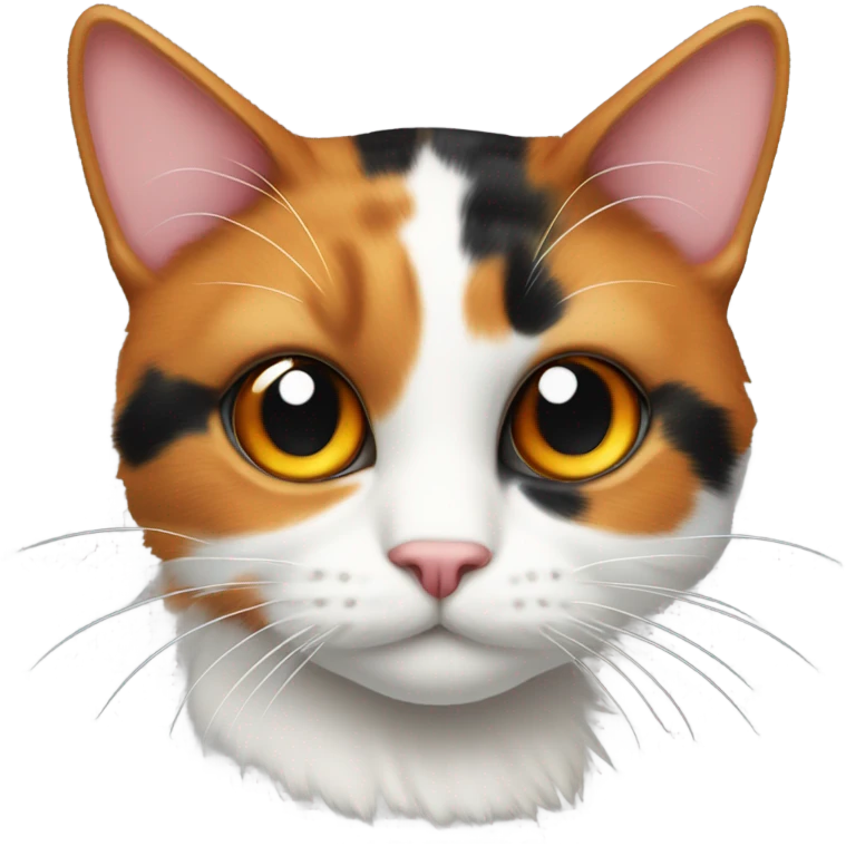 A calico cat emoji