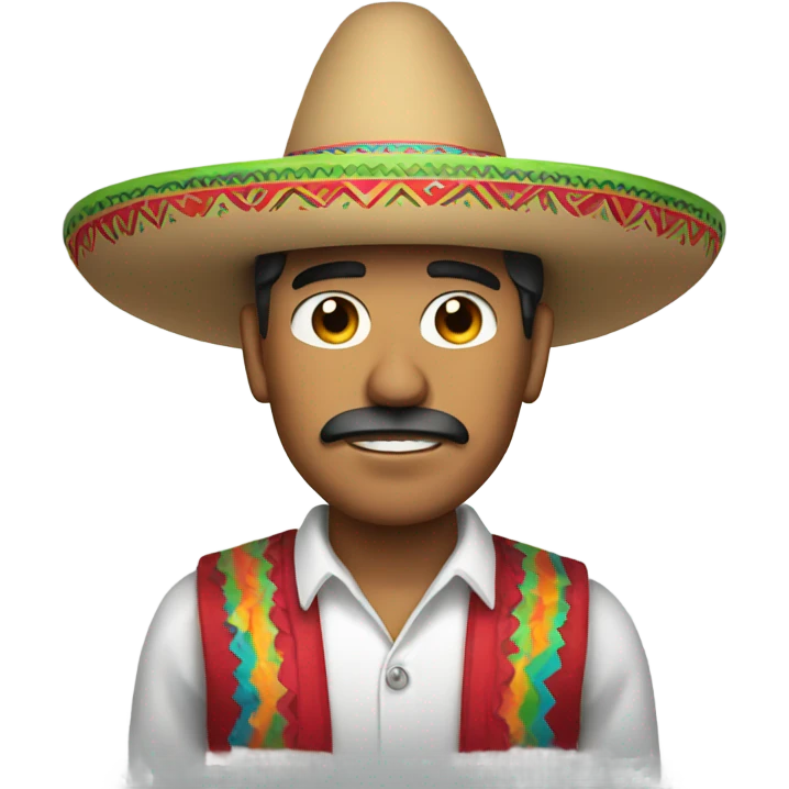  Mexican man wearing a sombrero emoji