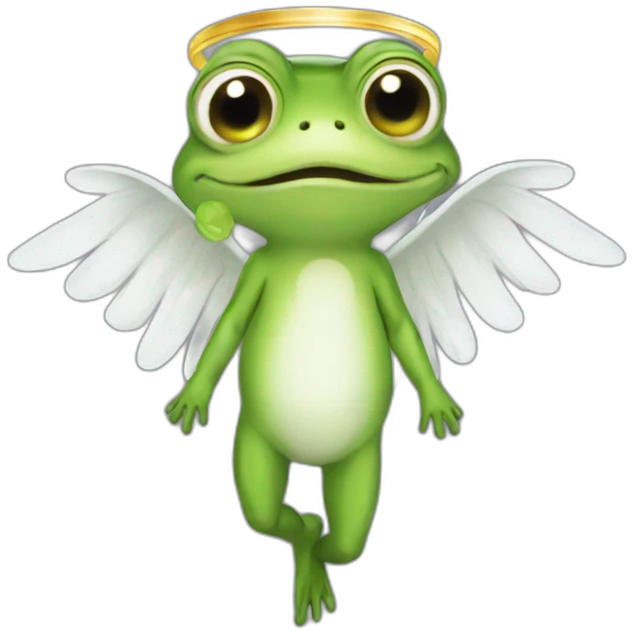 frog angel emoji