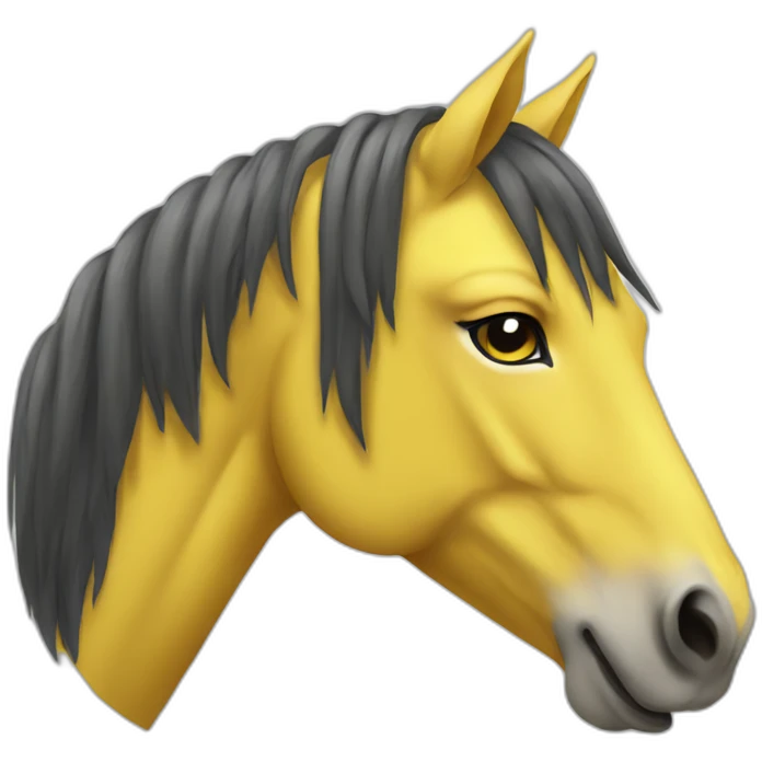 yellow horse emoji