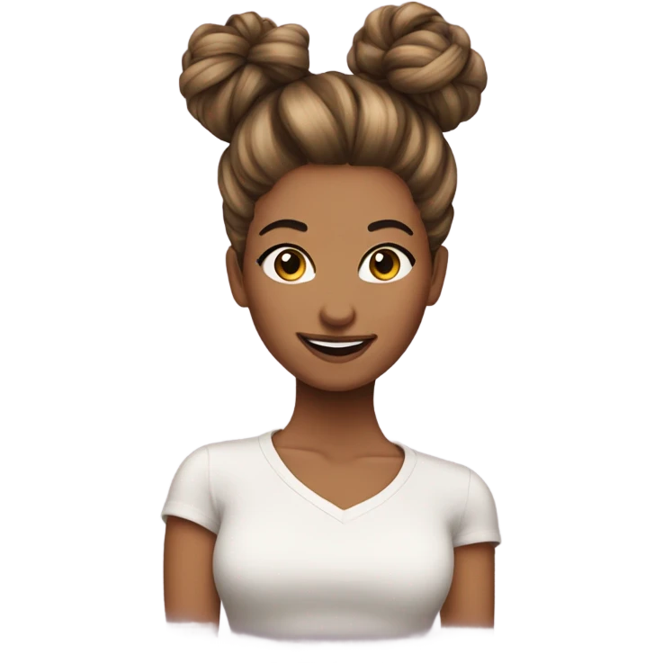 Flirtatious bun emoji