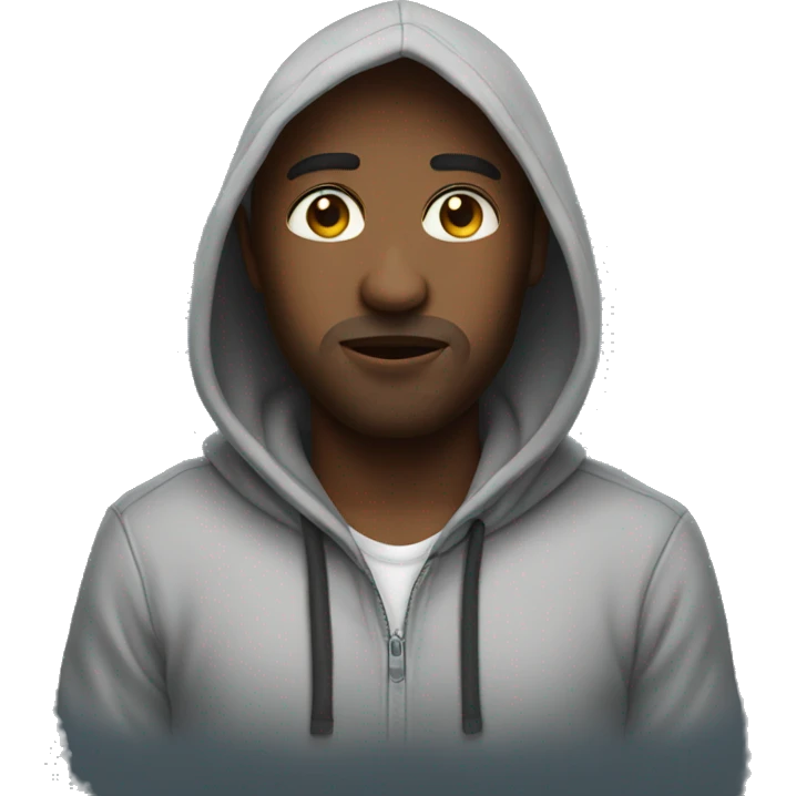 Dis wearing hoodie emoji