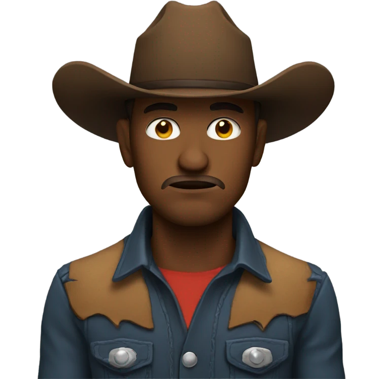 Sad cowboy emoji