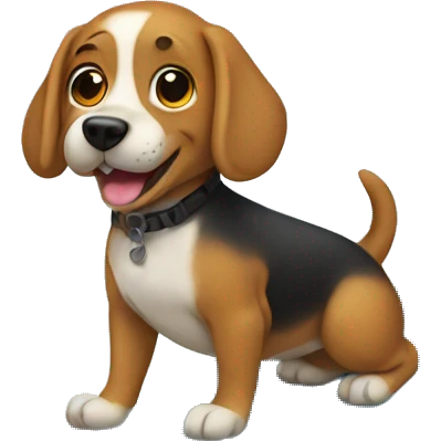 a dog surfing emoji