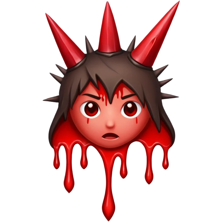 thorn with blood dripping from it  emoji