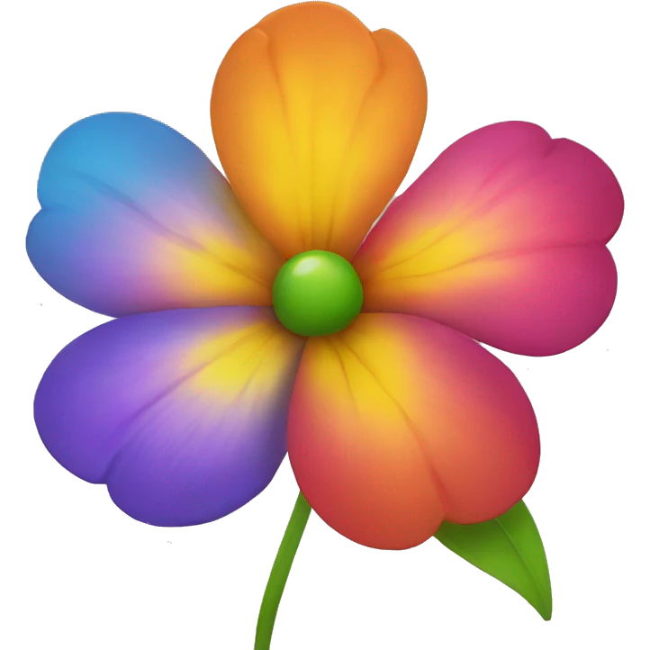 Flower multicolor emoji