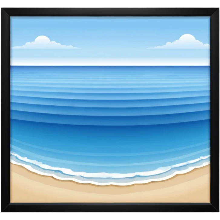 view from a white window - sea emoji