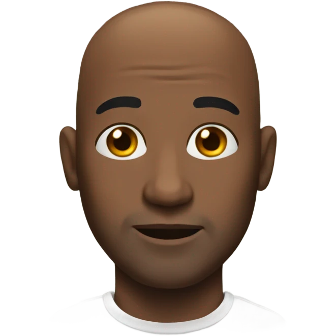 bald black man emoji