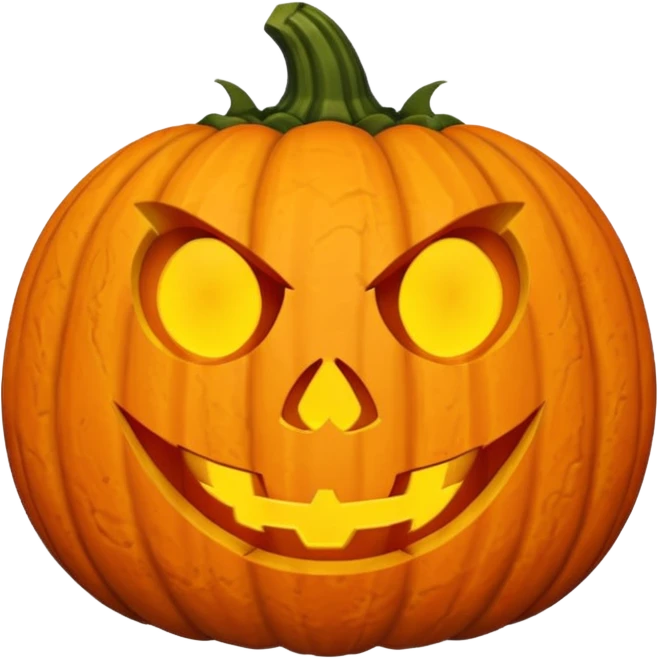 A scary pumpkin emoji
