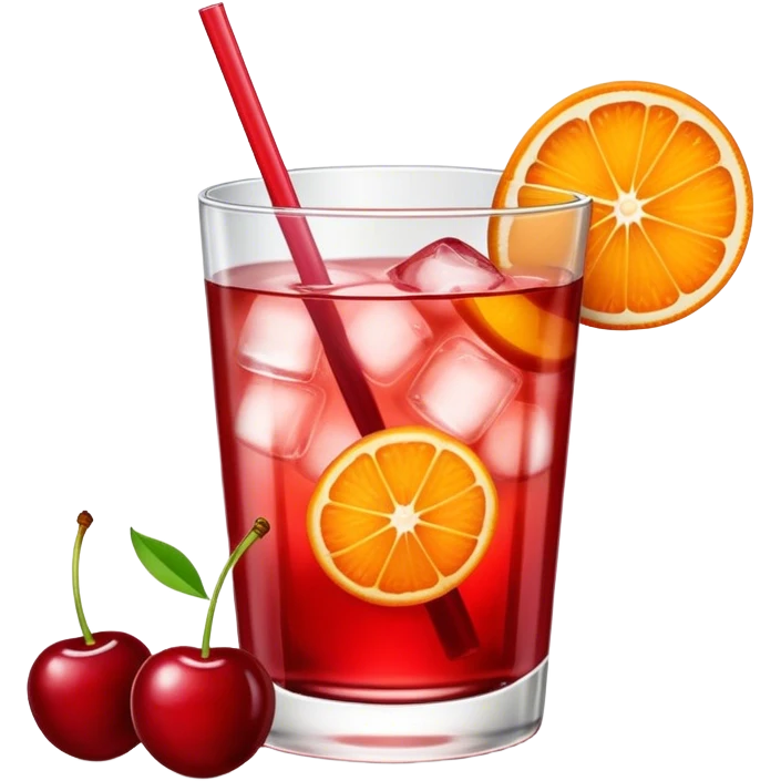 Shirley Temple drink emoji