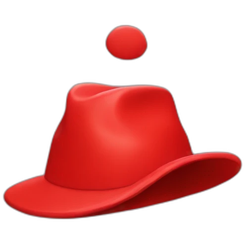 Red devo hat emoji