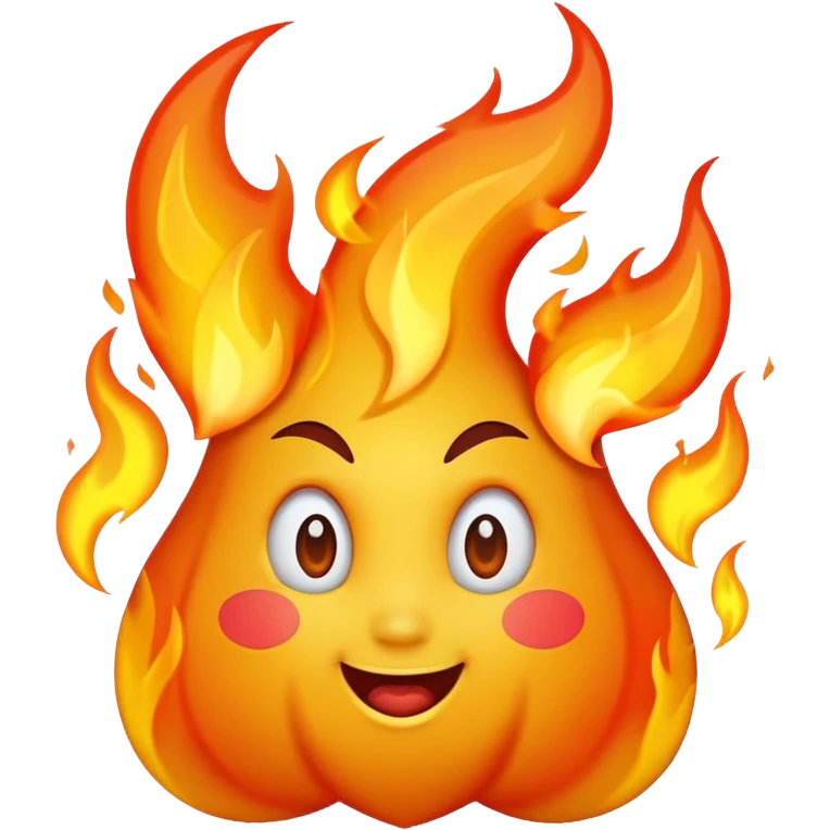 des flammes emoji