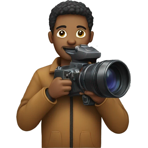 MAN HOLDING A CAMERA emoji