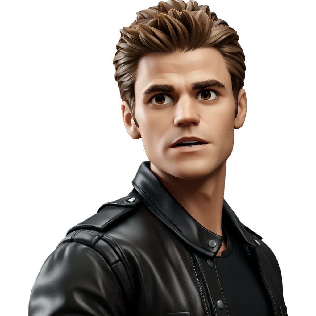 mysterious boy in leather jacket emoji