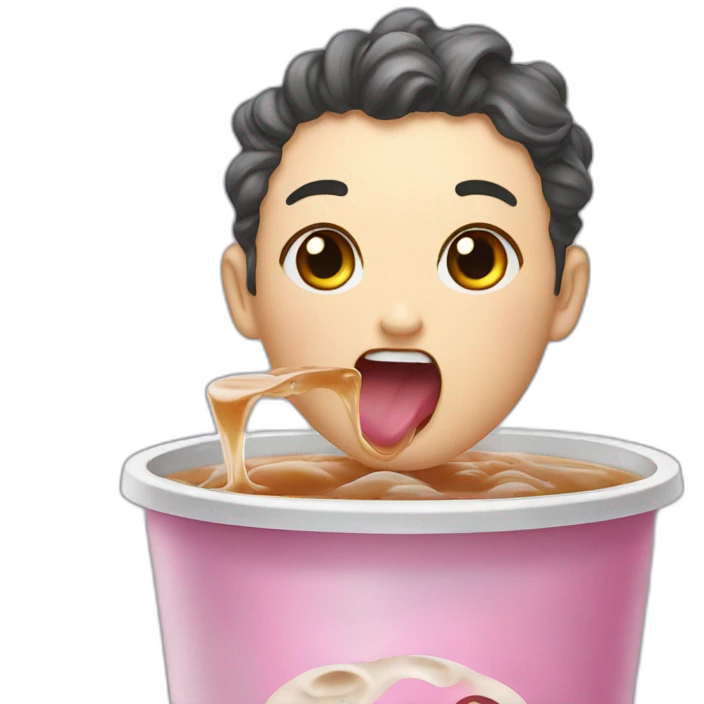 bubble tea joy crying emoji