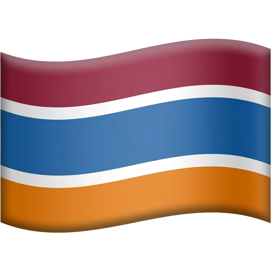 Maroon Blue and Saffron colour's in flag emoji