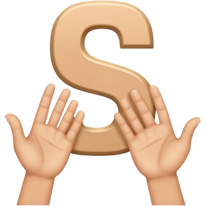 Make the letter S with hands

 emoji