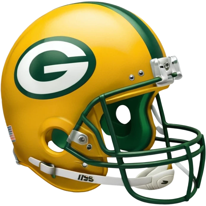 Green Bay packers helmet olds hool emoji