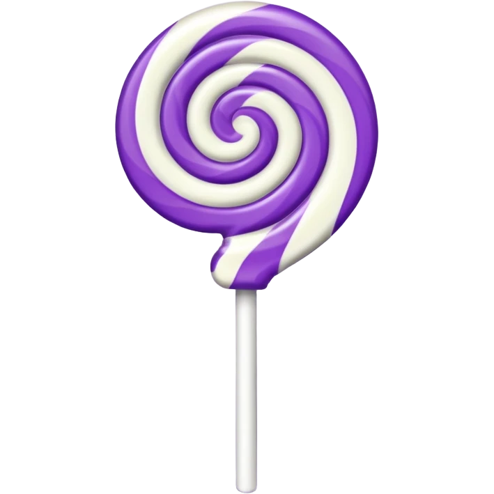 lolipop luminous purple and white emoji
