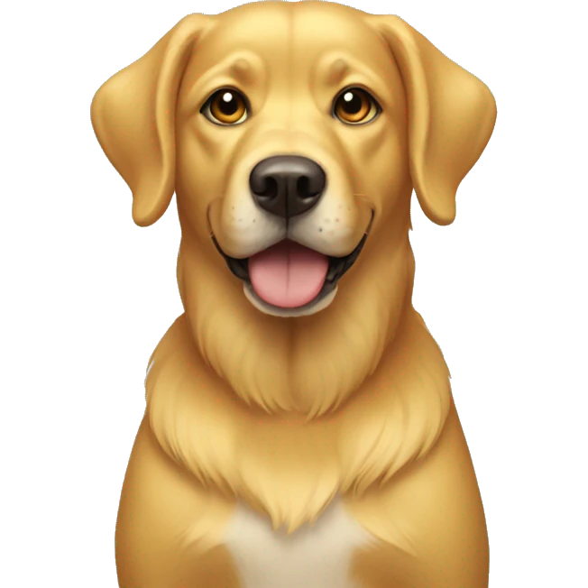 golden dog emoji