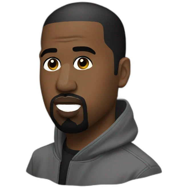 kanye in paris emoji