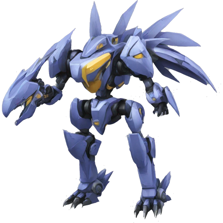 Spiky Medabot-Raptor-Dragon-Mecha emoji