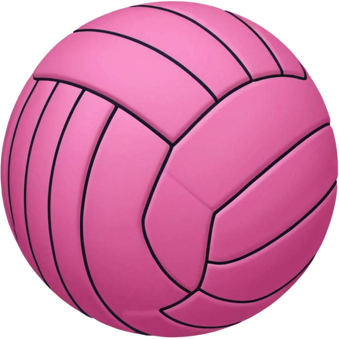 Volleyball with a pink  ྀིྀི emoji