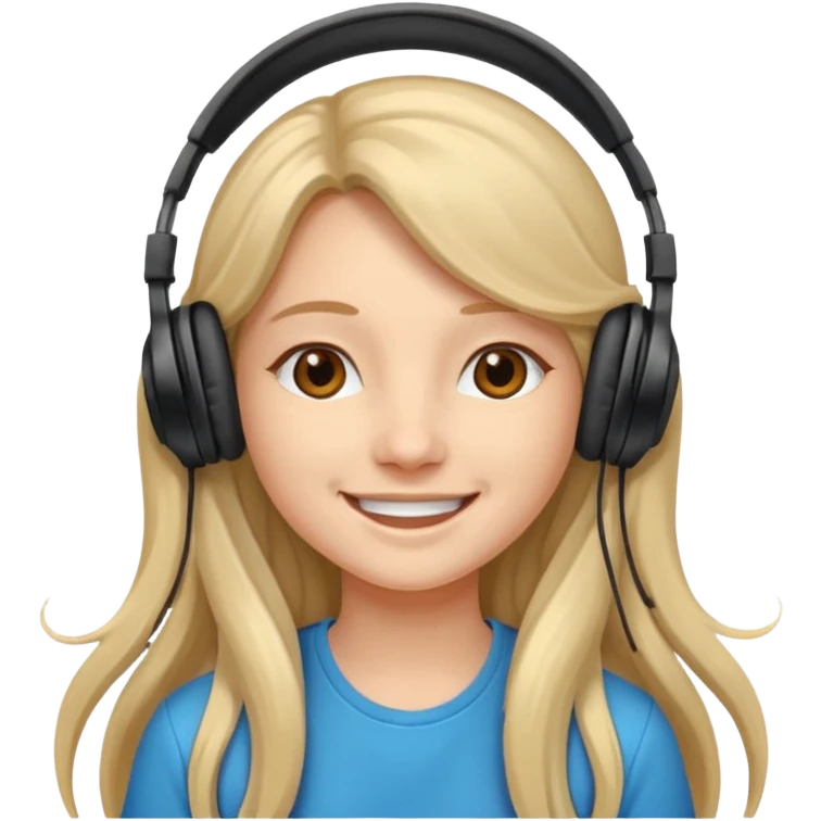 Headphones princess emoji