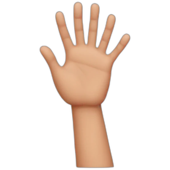 hand to hand emoji