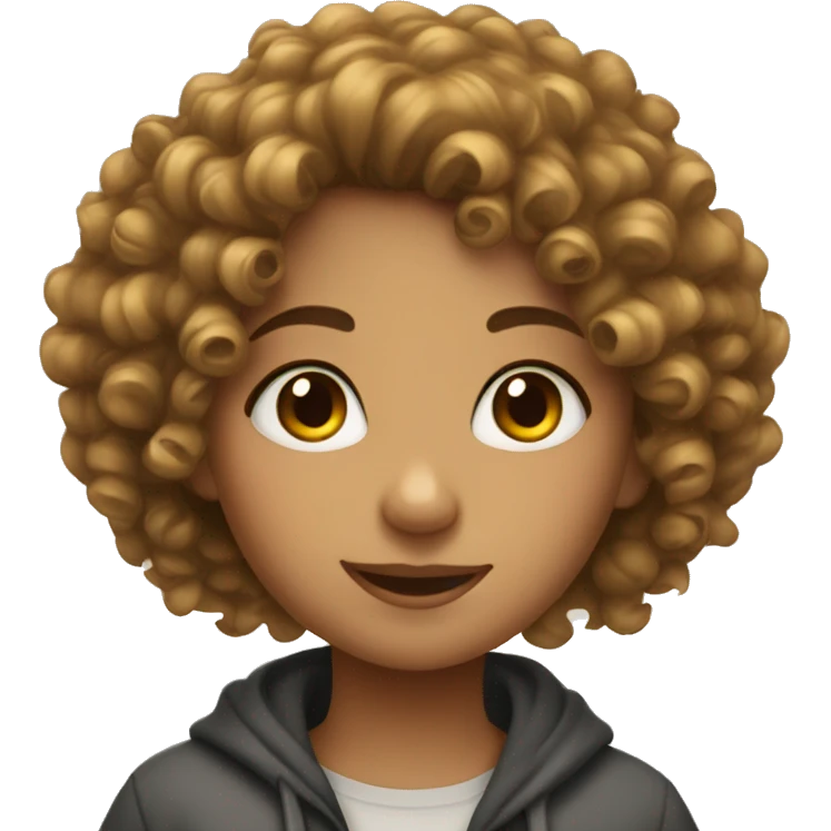 curly haired girl emoji