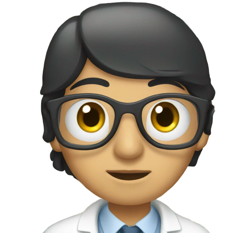 Eye doctor with black hair and money emoji