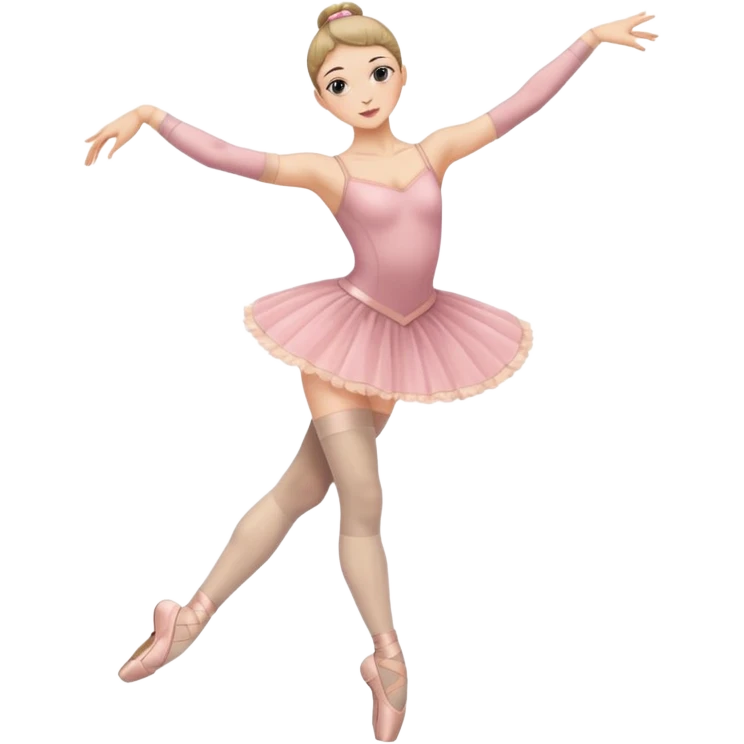 Ballet dancer in thigh highs emoji