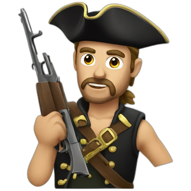 Pirates Kalashnikov emoji