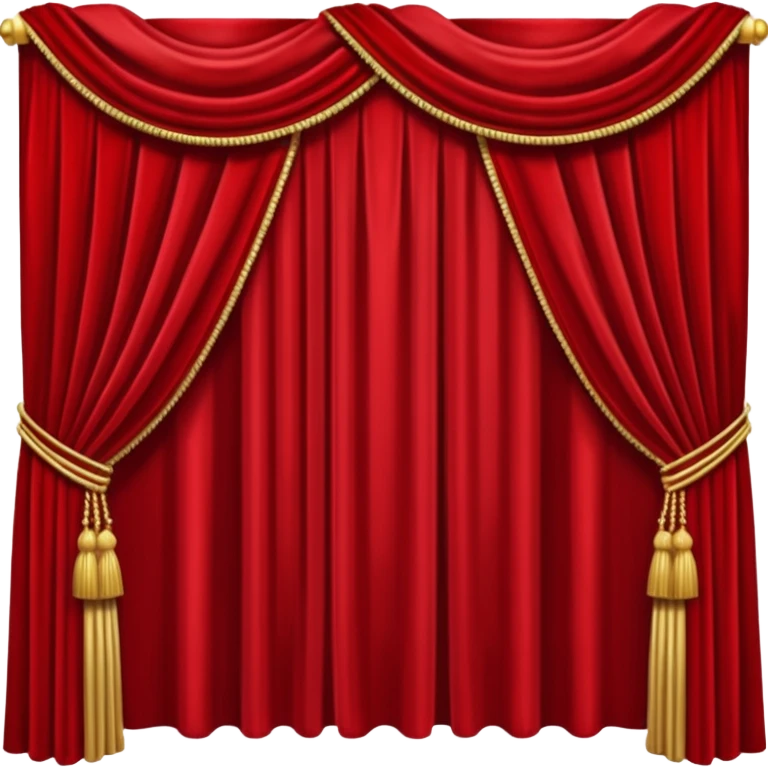 Simple red curtains  emoji