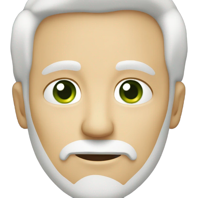 older light skinned Caucasian male, green eyes, unshaven emoji