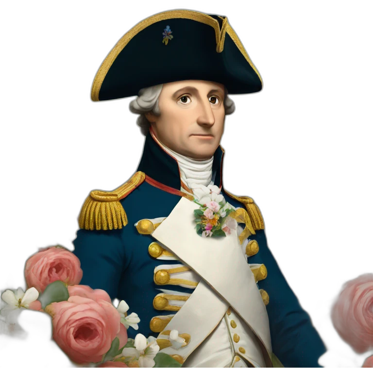 Bonapard Napoleon with flowers emoji