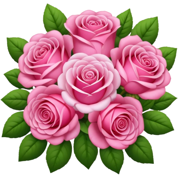 Huge pink flower bouquet with different flowers and pink tones and roses emoji