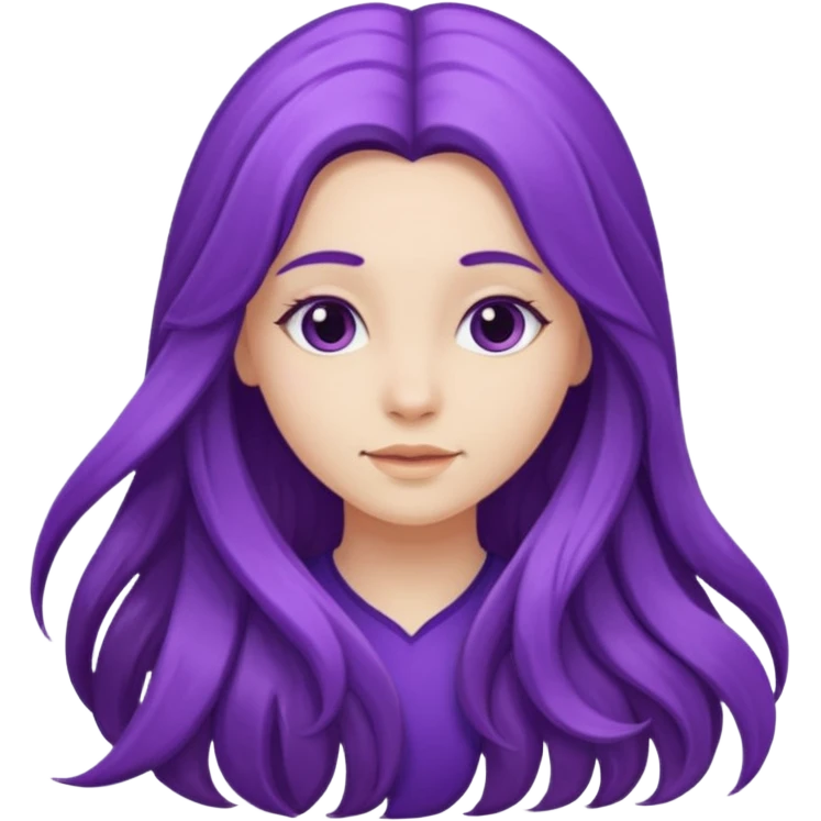 Purple girl emoji