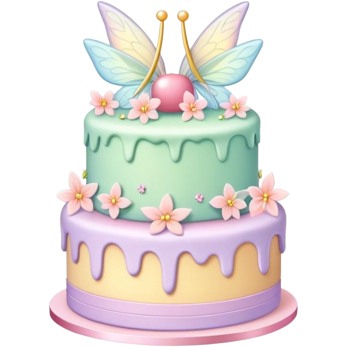 Fairy pastel cake emoji