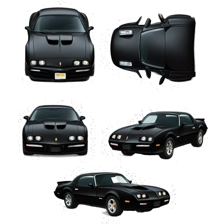 Black Pontiac transam emoji