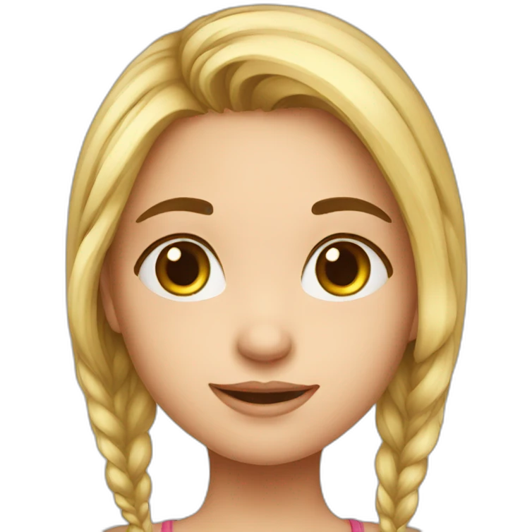 Cute girl  emoji
