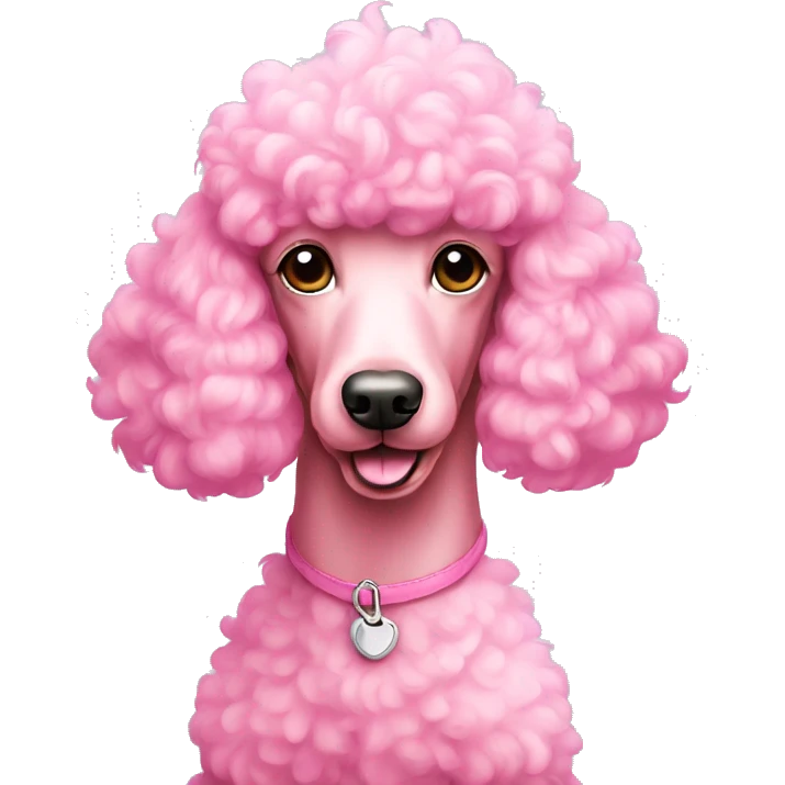 pink poodle emoji