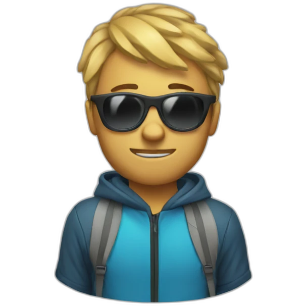 surfing indie hacker emoji